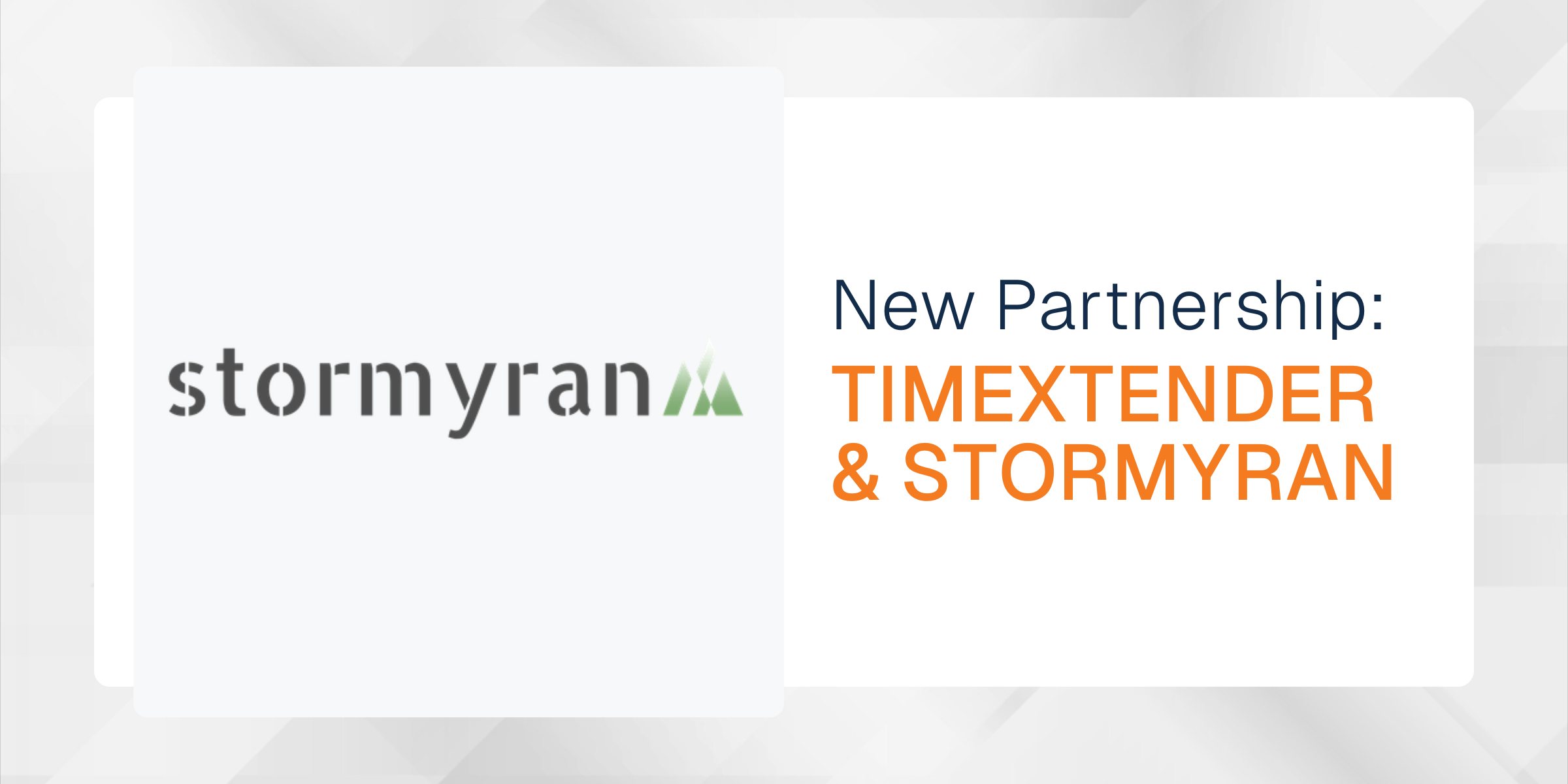 New Partnership: TimeXtender and Stormyran