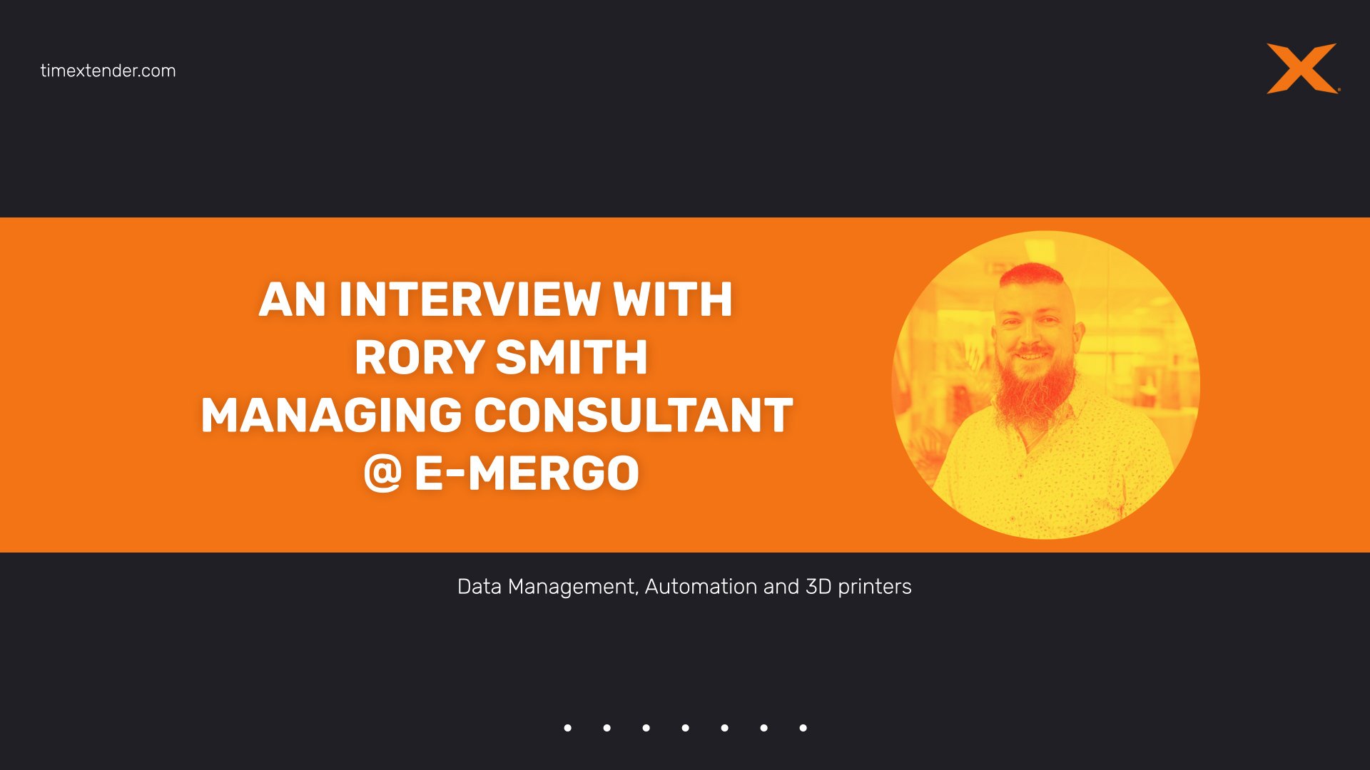 Rory interviewed for the TimeXtender We Are Data series