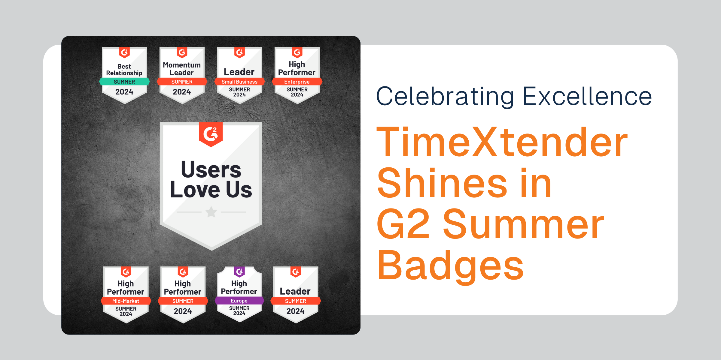 TimeXtender Shines with 8 G2 Summer Badges